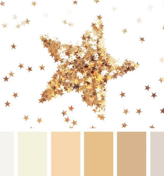 Sugestão de paleta de cores para o Ano Novo. Paleta de cores para o Ano Novo.