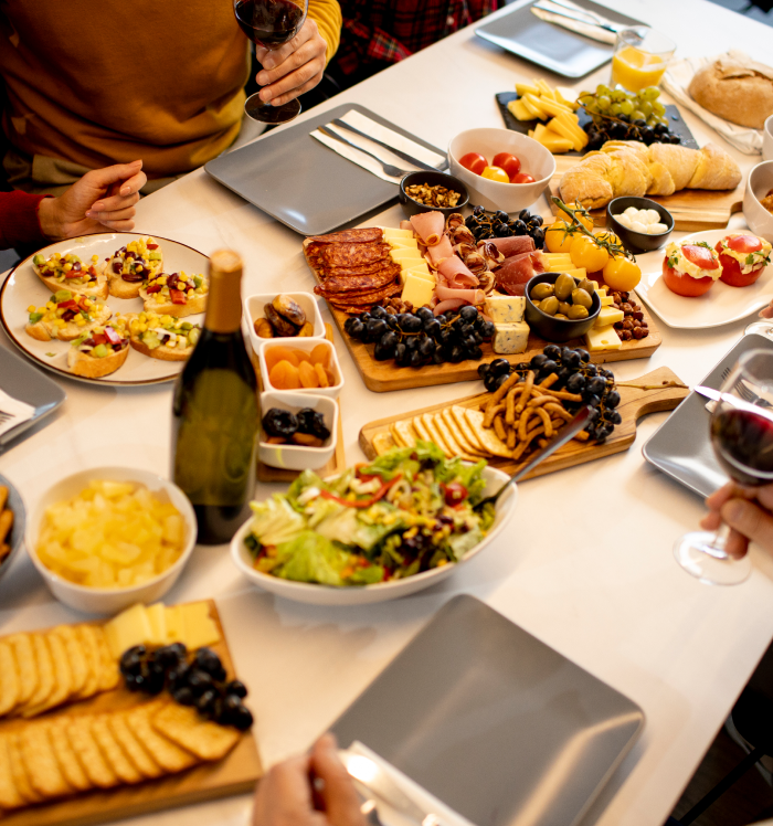 Sugestão de cardápio prático para um open house. 