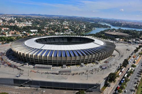 Estádio Mineirão, o Gigante da Pampulha, em Belo Horizonte.